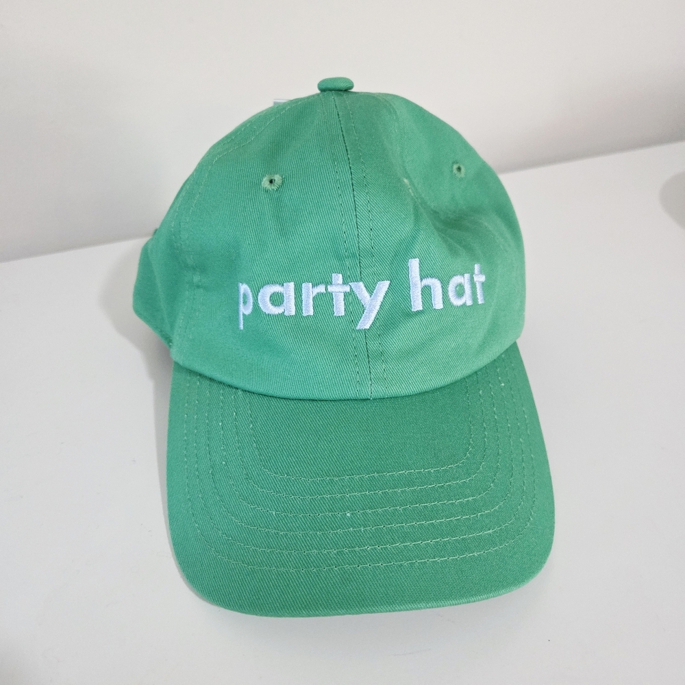 kate spade green "party hat" baseball cap - Picture 4 of 4